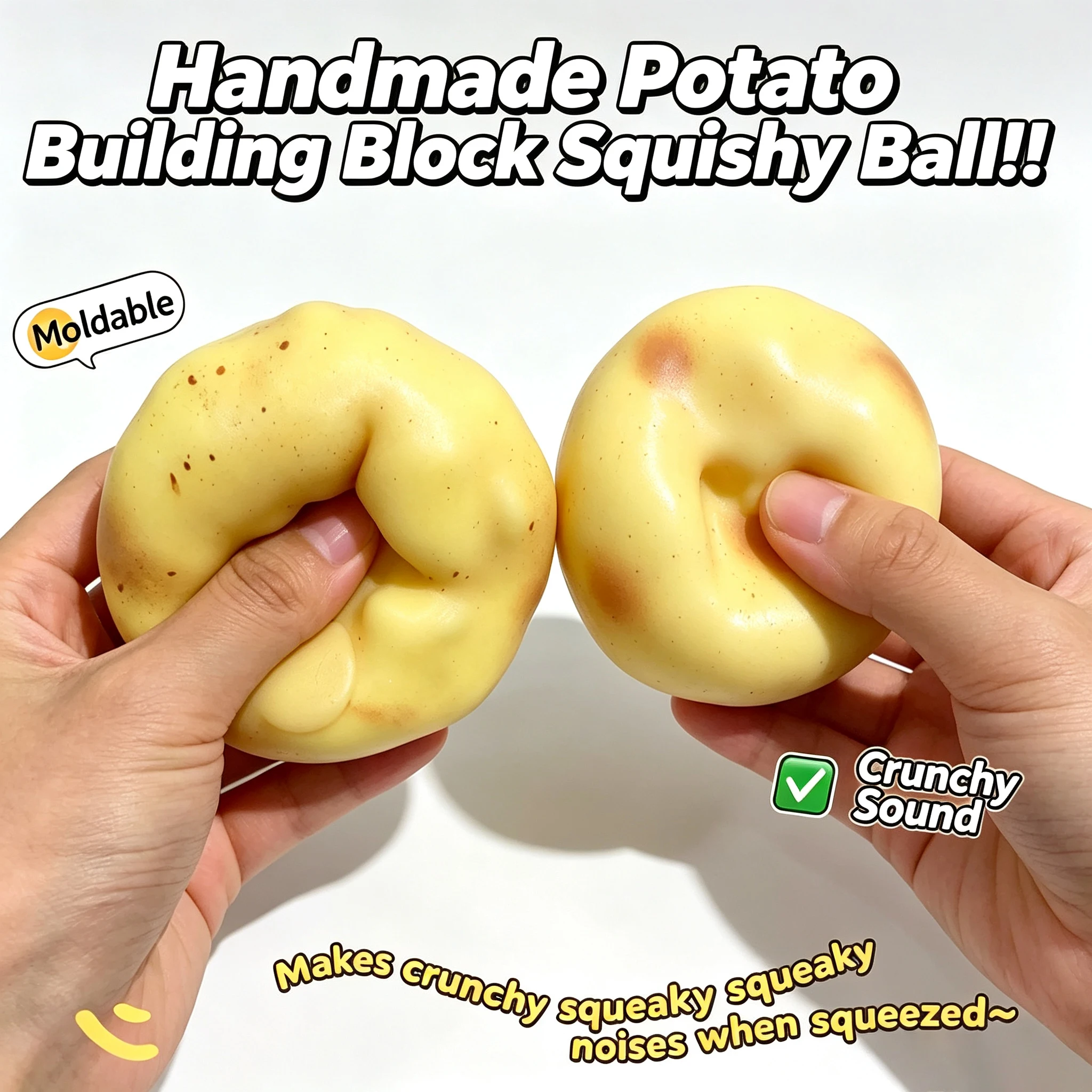 Party Games Questions - Crunchy Potato Squishy Stress Ball ASMR