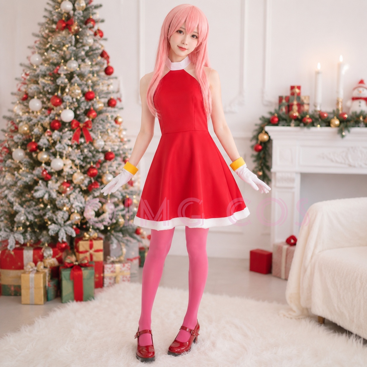 Party Games Kit - Amy Rose Cosplay Costume Adult Carnival