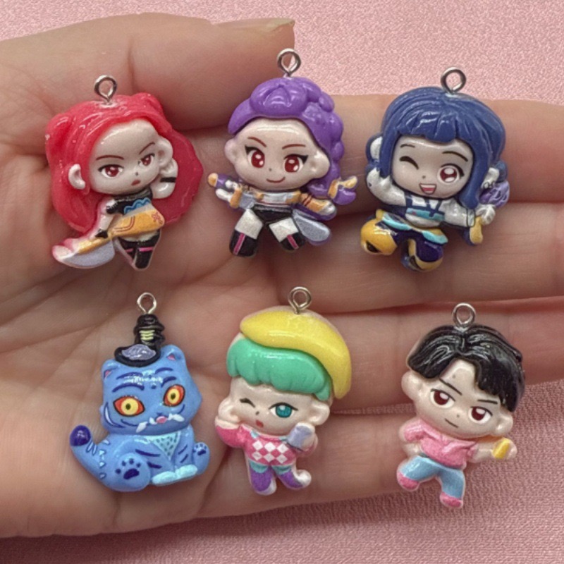 Party Games Questions - 10pcs resin cartoon pendant, DIY jewelry