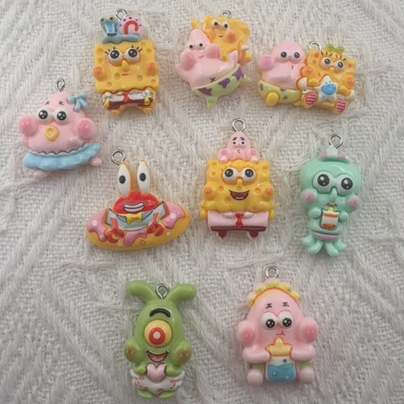 Party Games Questions - 10pcs cartoon resin pendant, DIY jewelry