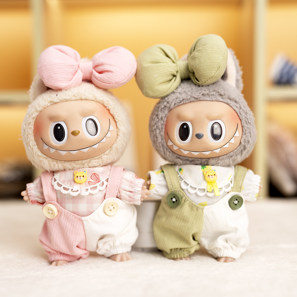 Party Games 15 In 1 - 15/17cm Labubu Clothes Labubu Sitting Party