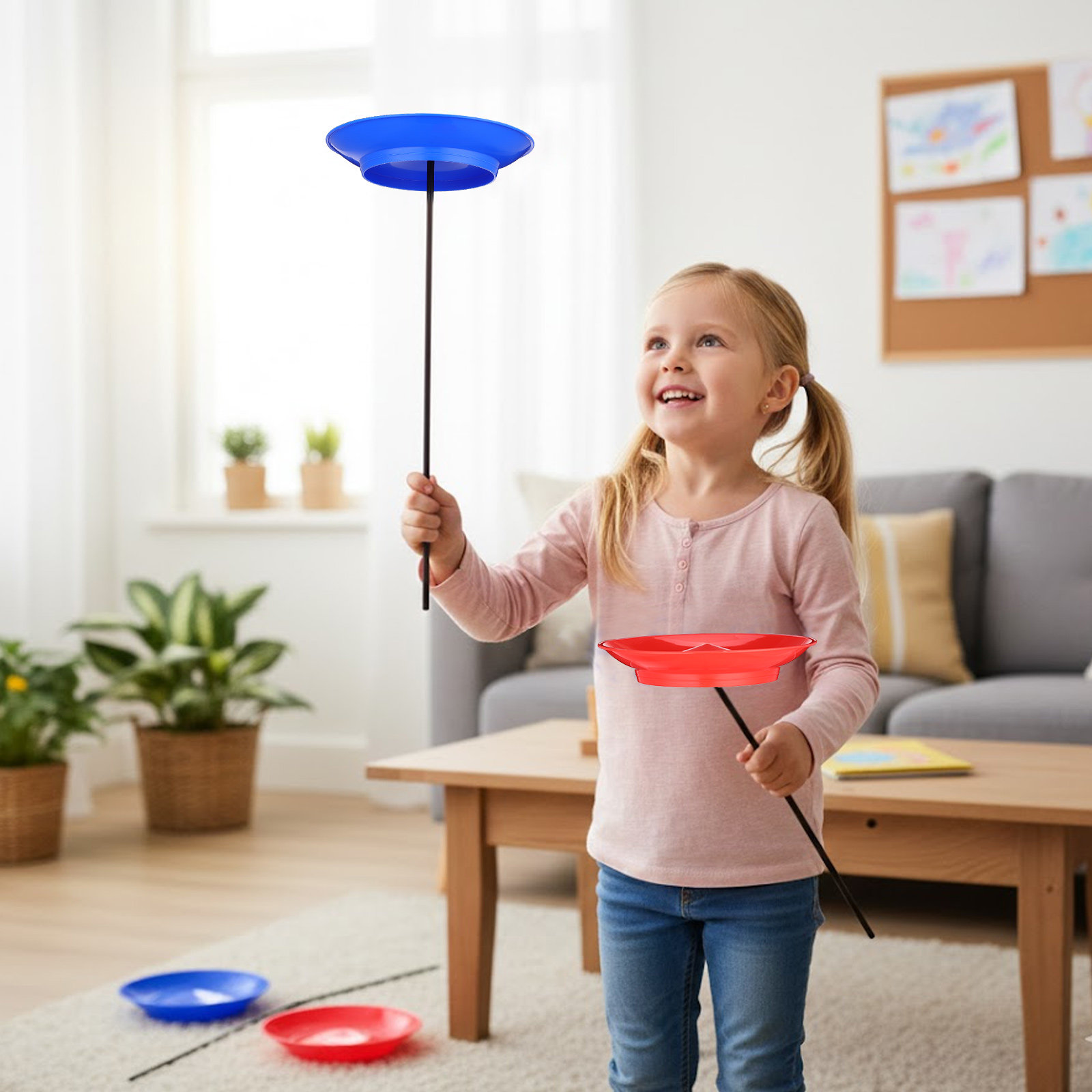 2Sets Juggling Spinning Plates - Party Games No Equipment 评论和价格