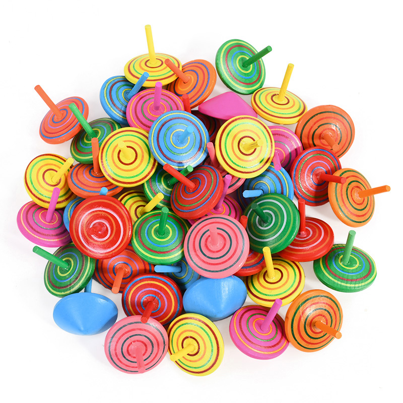 10/20Pcs Colorful Wooden Gyro  - Party Games Adult Birthday 评论和价格