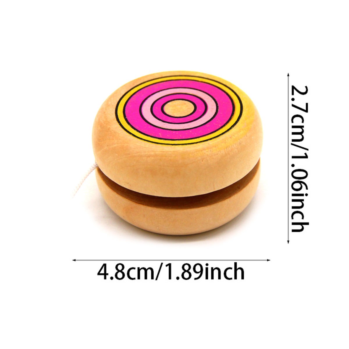 2pcs Wooden Circular Yo-Yo Bal - Party Games Physical 评论和价格