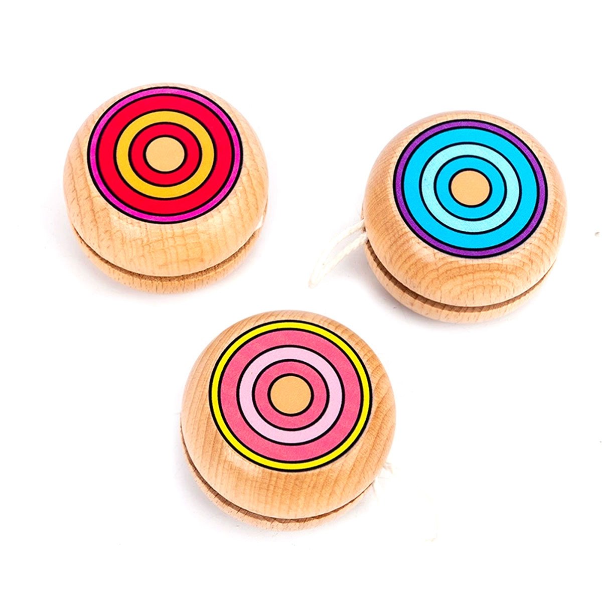 2pcs Wooden Circular Yo-Yo Bal - Party Games Physical 评论和价格