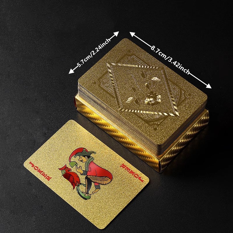 Gold Foil Skull Poker Cards Wa - Party Games Using Playing Cards 评论和价格