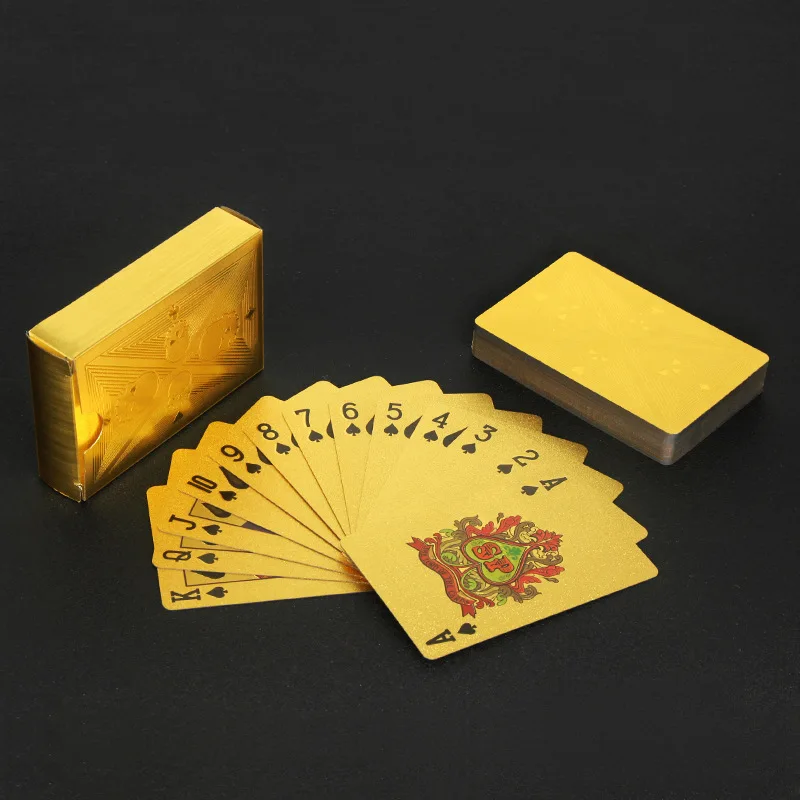 Gold Foil Skull Poker Cards Wa - Party Games Using Playing Cards 评论和价格