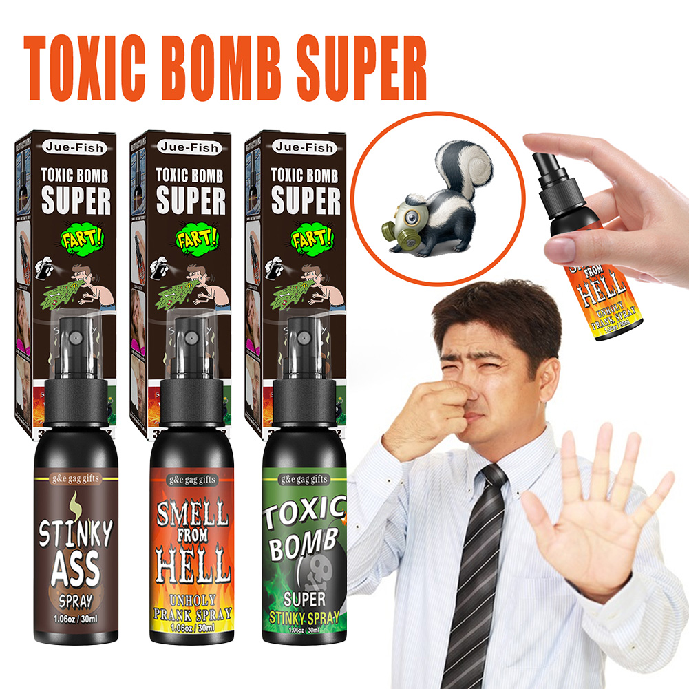 3pcs/set 30ml Liquid Fart Spra - Party Games Bomb 评论和价格