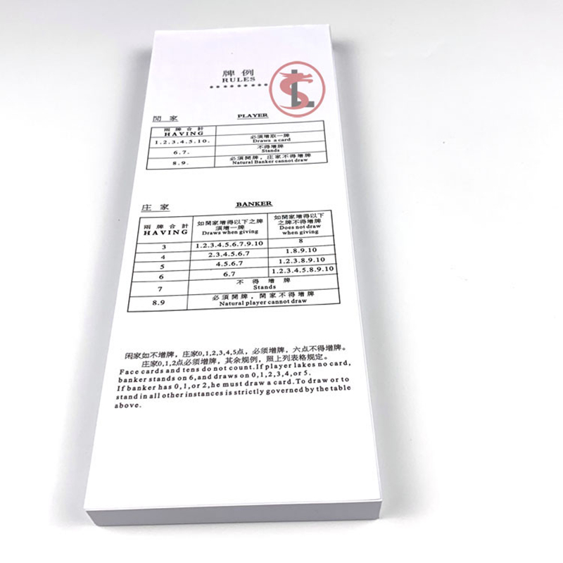 100 Pages Book Baccarat Road L - Party Games List 评论和价格