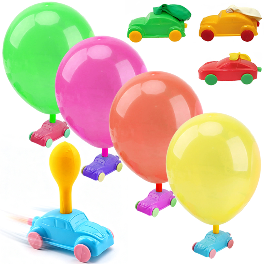 2-8pcs Balloon Powered Car Aer - Party Games Physical 评论和价格