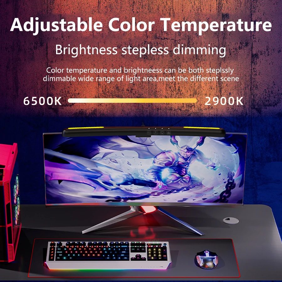 USB Stepless Dimming Screen Ha - Party Games On Switch 评论和价格