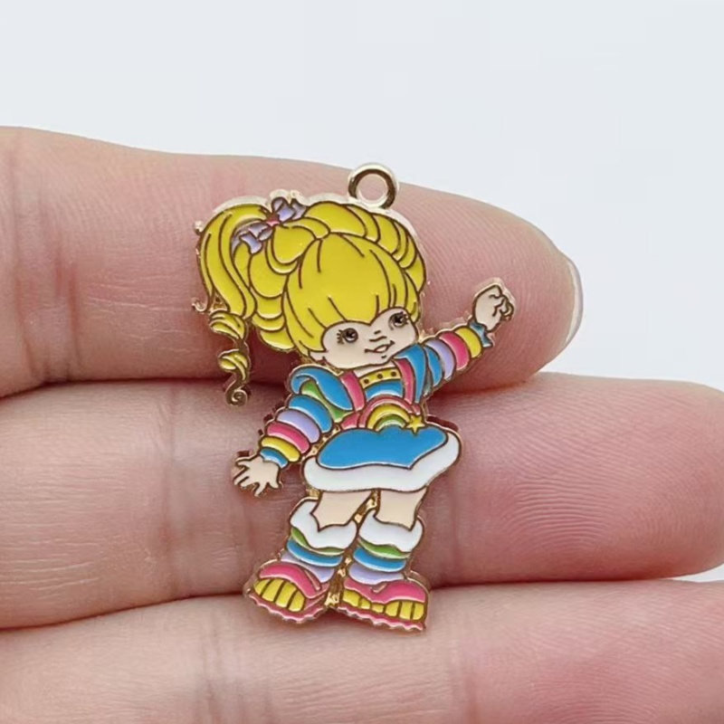 10pcs Cute Little Girl Enamel  - Party Games Questions 评论和价格