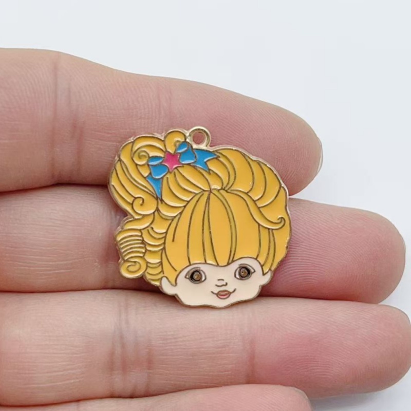 10pcs Cute Little Girl Enamel  - Party Games Questions 评论和价格