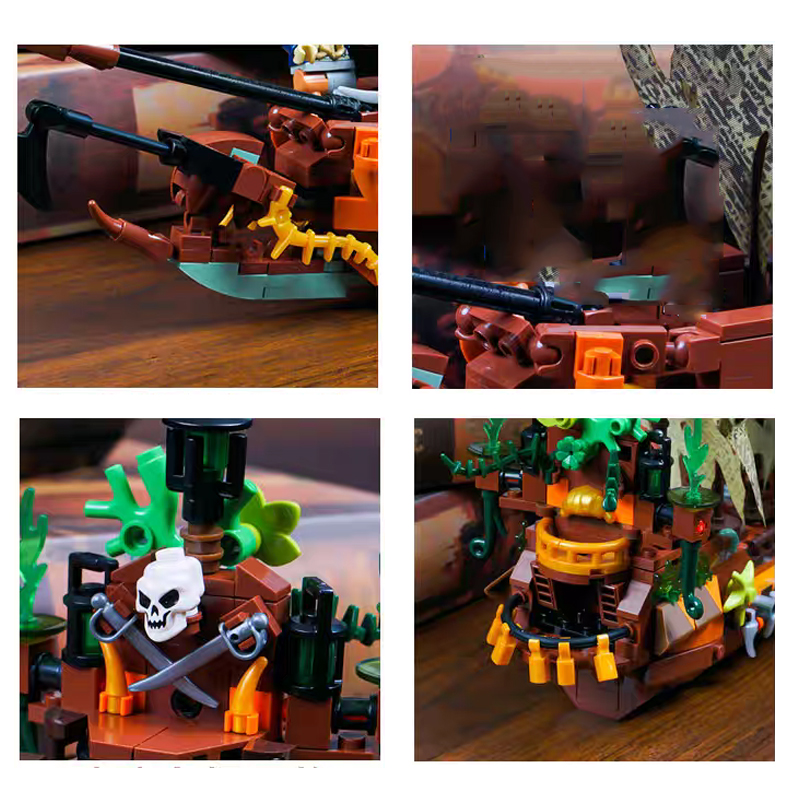 Creative MOC Pirate Boat Ship  - Lego Set Creator 评论和价格