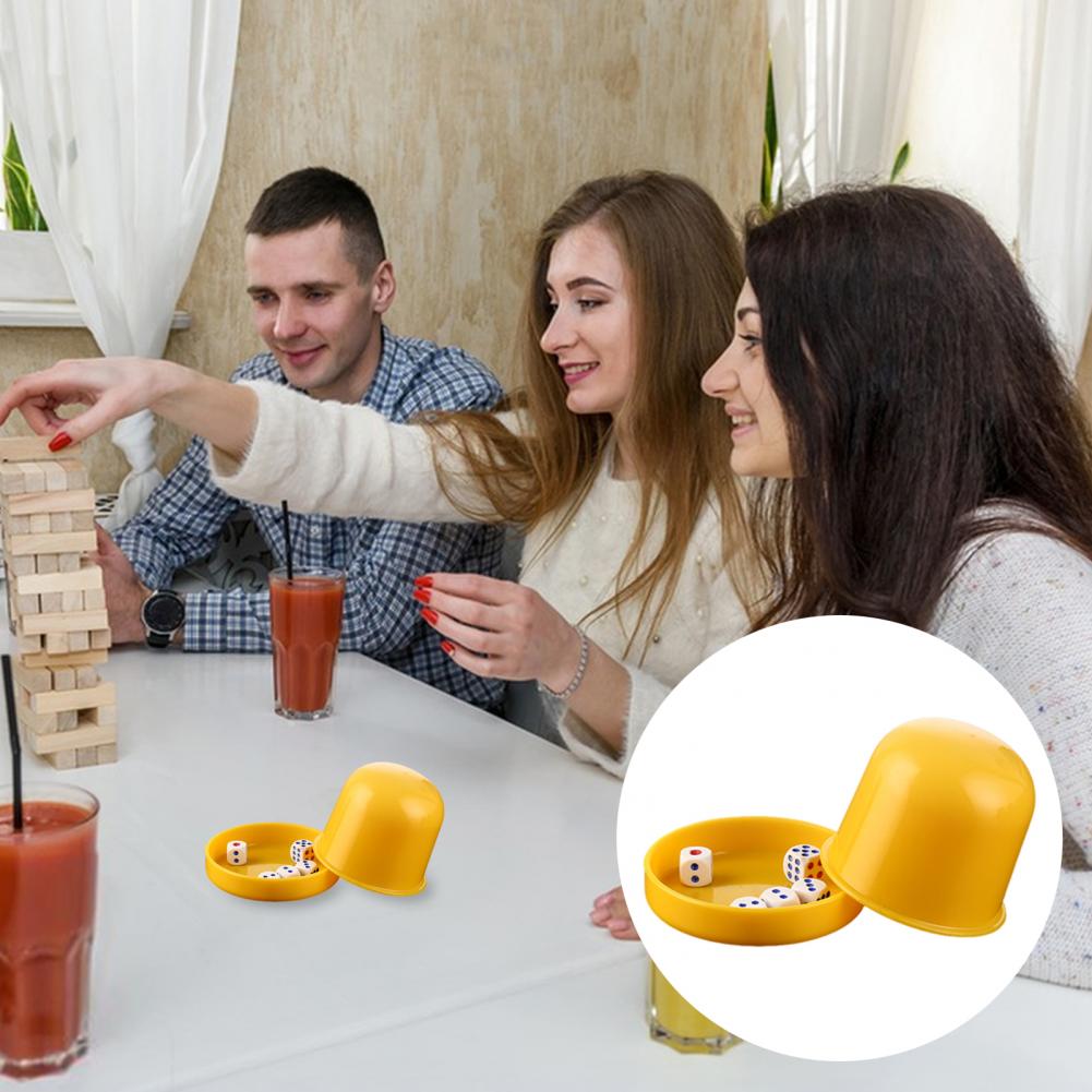 1 Set Dice Cup with Base 6 Dot - Party Games No Equipment 评论和价格
